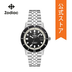 【お買い物マラソン/10倍ポイント】ゾディアック 腕時計 アナログ シルバー 自動巻き メンズ Zodiac 時計 ZO9286 SUPER SEA WOLF 53 公式 生活 防水 誕生日 ブランド プレゼント 記念日 ギフト ブランド