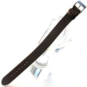 XMU001bn2122 - 人気急上昇↑【厳選こだわり - コードバン・新引き通し】 - 色:チョコ / 長さ:230mm / サイズ:21.22mm尾錠:銀色