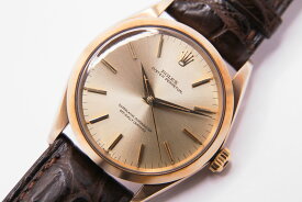 【動画あり】 ロレックス オイスターパーペチュアル34 金無垢 / ROLEX OYSTER PERPETUAL 14KSOLIDGOLD REF.1002 【アンティーク】【ヴィンテージ】 ロレックスオイスターパーペチュアル 34mm 中古 オーバーホール メンズ 高級腕時計 ブランド メンズ腕時計 自動巻き 1965年