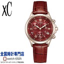 シチズン CITIZEN クロスシー XC FB1405-15W エコ・ドライブ クロノグラフ 限定モデル basic collection サファイアガラス ラボグロウン・ダイヤモンド入 牛革 10気圧防水 日本製 国際保証3年間 レディス 腕時計