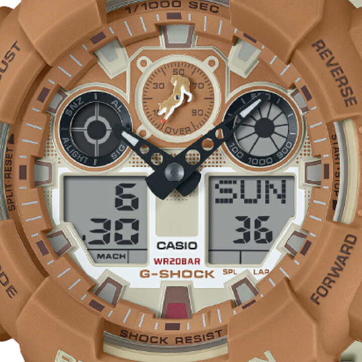 楽天市場】カシオ CASIO G-SHOCK GA-100SHB-5AJR 柴犬 赤柴 20気圧防水 