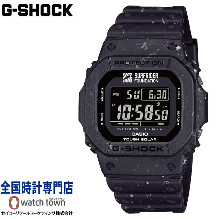 楽天市場】カシオ CASIO G-SHOCK G-5600SRF-1JR SURFRIDER FOUNDATION 