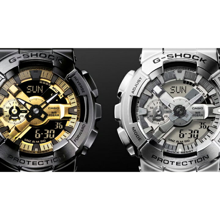 楽天市場】カシオ CASIO G-SHOCK GM-110BD-1A9JF 110 SERIES アナデジ 