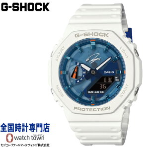 �J�V�I CASIO G-SHOCK GA-2100RI25-7AJR RYO ISHIKAWA SIGNATURE MODEL �A�i�f�W ANALOG-DIGITAL �v���S���t�@�[�ΐ�ɑI��V�O�l�`���[���f�� �J�[�{���R�A�K�[�h�\�� �_�u��LED���C�g �ϏՌ��\�� 20�C���h�� �t��
