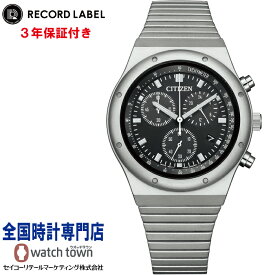 シチズン CITIZEN レコードレーベル RECORD LABEL AT2540-57E シチズンコレクション CITIZEN COLLECTION 多機能アナログクオーツクロノグラフ「スポルテ MS」 ポスト・ヴィンテージ"テイスト