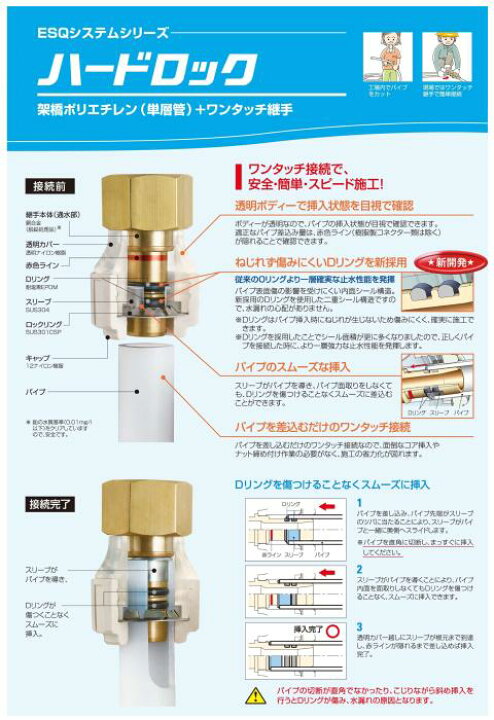 楽天市場】バクマ工業 ハードロック 10個パック（架橋ポリエチレン 