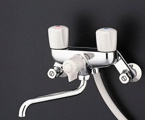 TOTO 壁付2ハンドル混合水栓(一時止水付、スプレー) TMS20C (水栓金具 