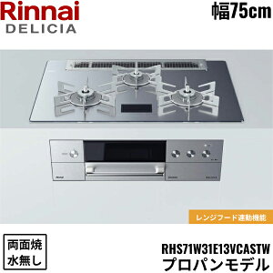 RHS71W31E13VCASTW/LPG iC RINNAI fVA DELICIA rgCR 75cm KXgbv vpKX ʏăO 