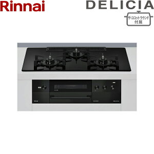 RHS72W38M11RNBW/LPG �����i�C RINNAI �f���V�A DELICIA �r���g�C���R���� �K���X�g�b�v 3V���d�r �v���p���K�X �U�E�R�R�b�g���E���h�t�� 75cm�� ��������