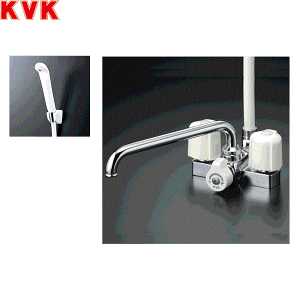 KVK デッキ形2ハンドルシャワー(寒冷地用) KF12ZE (水栓金具 KVK デッキ形2ハンドルシャワー(寒冷地用) KF12ZE (水栓金具