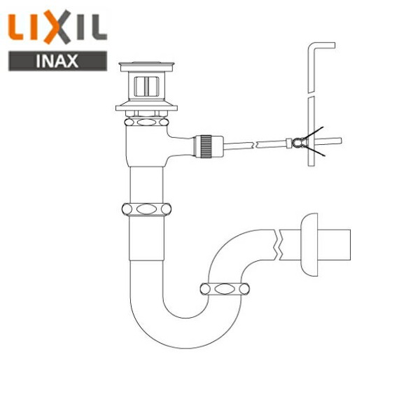 楽天市場】LF-270PA リクシル LIXIL/INAX ポップアップ式排水金具 呼び