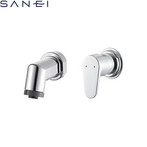 K3715EV-13 三栄水栓 SANEI シングルスプレー混合栓(壁出) ハイバック洗面器用 一般地仕様 送料無料