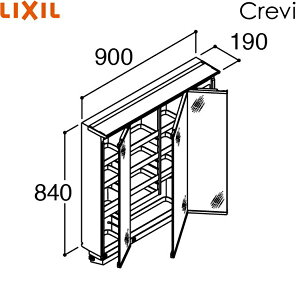 MRA-903TXEU NV LIXIL/INAX NB ~[Lrlbg s560^Cv 3ʋ ~߃R[g Ԍ900 LEDCƖ 