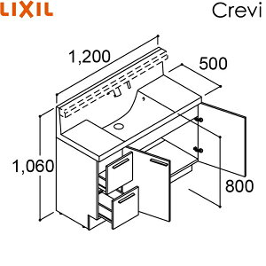 RBH-1205JFY-A/nCO[h NV LIXIL/INAX NB ϑ{̂̂ s500^Cv Ԍ1200 o^Cv ^b`X 