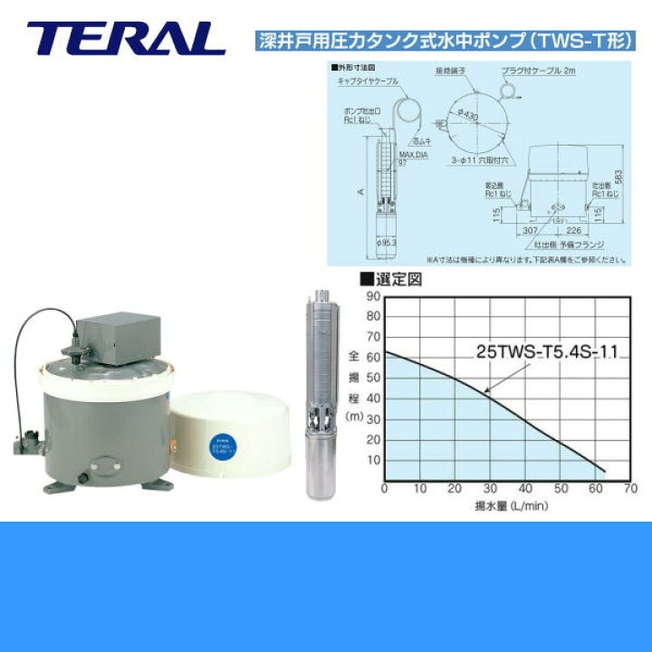 楽天市場】【法人限定(沖縄・離島購入不可)】テラル TERAL 深井戸用 