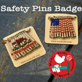 【DM便可能です】39 (SunKu/サンク) Safety Pins Badge / セーフティーピンバッジ オーシャンズ7月号掲載商品
