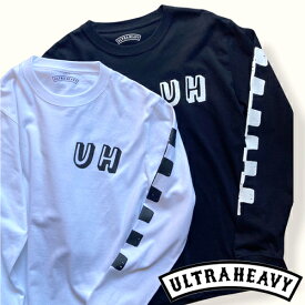 ULTRA HEAVY (ウルトラヘビー) ULTRA HEAVY (ウルトラヘビー) チェッカー&UHロゴ ロングスリーブTシャツ