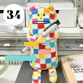 ★送料無料★【1～40番】ペンケース 筆箱 小学生 中学生 高校生 韓国 大容量 ぬいぐるみ キャラクター おもしろ ユニーク 個性的 入学祝い プレゼント 無料ラッピング ポーチ マルチケース クッキー ふでばこ 文房具 筆記用具 新学期 ガジェットポーチ 収納 女の子 男の子