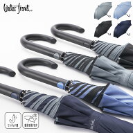 Waterfront 公式 長傘 雨傘 『 ソフトジャンプ 』 メンズ 65cm ジャンプ傘 ワンタッチ 通勤 通学 中学生 …