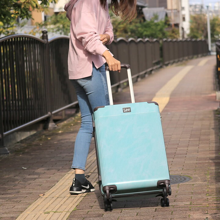 楽天市場 新色追加 Lee スーツケース 50l 3 9001 Mサイズ 2 3泊用 4輪 Tsa リー ブランド オシャレ カジュアル 女子旅 レディース ユニセックス キャリーバッグ キャリーバック キャリーケース 旅行かばん トラベル ファスナー 海外 国内 旅行 送料無料 かばん
