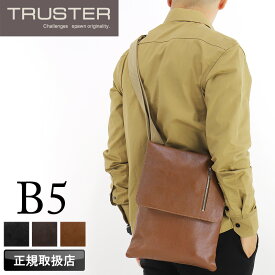 【2025年9月入荷】ショルダーバッグ メンズ トラスター バッグ ブランド TRUSTER モスク 78513 斜め掛けバッグ 肩掛け B5 A5 薄マチ 牛革 本革 レザー 革 軽量 普段使い 通勤 ビジネス 旅行 トラベル レジャー レディース カジュアル オシャレ 人気