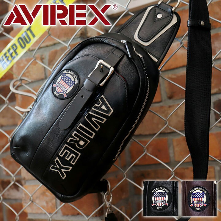 楽天市場】アビレックス バッグ ボディバッグ メンズ 本革  