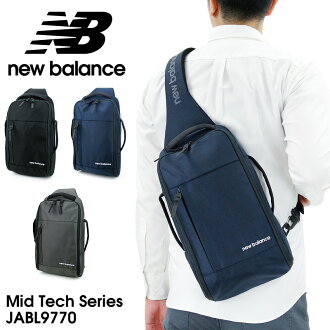 ボディバッグニューバランスnewbalanceメンズ男女兼用ユニセックス撥水ワンショルダーバッグ斜めがけバッグミッドテックシリーズJABL9770レディース大きめMidTech黒ブラックネイビーグレー
