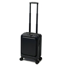 スーツケース 機内持ち込み SSサイズ フロントオープン 前開き hinomotoキャスター ストッパー付き CARGO 軽量 コインロッカーサイズ ハード CAT235LY カーゴ エアレイヤー AiR LAYER キャリーケース ファスナー 22L TSAロック 4輪 静音 旅行 出張 キャリーバッグ 1泊 2泊