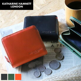 キャサリンハムネット 財布 二つ折り メンズ ブランド 本革 二つ折り財布 KATHARINE HAMNETT LONDON キャサリンハムネットロンドン MINERAL ミネラル 490-50702 札入れ 折財布 牛革 革 レザー　カジュアル オシャレ 人気 さいふ サイフ