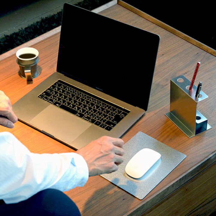 楽天市場 マウスパッド おしゃれ パソコン オフィス デスク周り 小物 ステンレス 高級おしゃれ シンプル ギフトステンレス マウスパッド Watex Shop