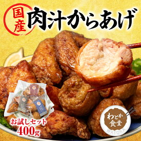 【肉汁からあげ】 国産 唐揚げ お試しセット 冷凍 レンジ 国産つくば鶏 から揚げ もも肉 むね肉 手羽先 食べ比べセット 送料無料 惣菜