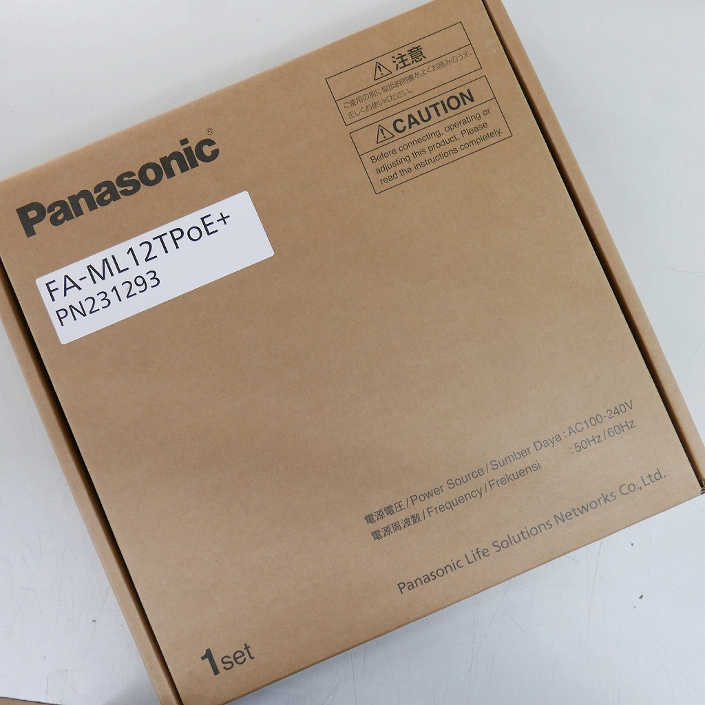 【未使用】 Panasonic パナソニック FA-ML12TPoE+ (PN231293) PoE給電 スイッチングハブ：ワットマン店
