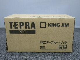 【期間限定セール】【未使用】 キングジム KINGJIM 【未使用・未開封】 TEPRA PROテープ 6mm 赤ラベル/黒文字 テープ長 8m巻 SC6R 5本パック