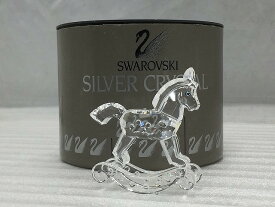 スワロフスキー SWAROVSKI Rocking Horse ロッキングホース クリスタル 馬 置物 【中古】