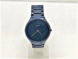 ラドー RADO トゥルーシンライン クォーツ メンズ 腕時計 ブルー R27014152 【中古】