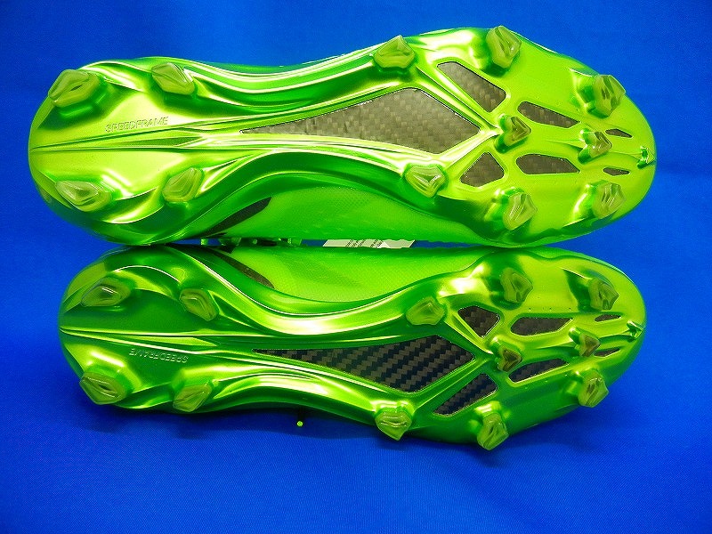 未使用】 アディダス adidas タグ付き超極美品 X SPEEDPORTAL.1 FG天然芝サッカースパイク固定式 26.5ｃｍ 緑グリーン  GW8426