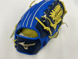 【期間限定セール】ミズノ MIZUNO 【美品】右利き軟式 別注グローブ 宮崎敏郎モデル ブルー GlobalElite Order 【中古】