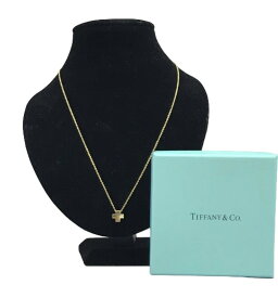 ティファニー TIFFANY & Co. ローマンクロスネックレス K18 ゴールド 【中古】