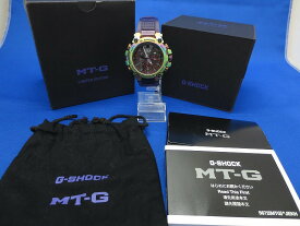 カシオ CASIO G-SHOCK MT-Gオーロラオーバル 電波ソーラー腕時計アナログウォッチ Bluetooth搭載スマートフォンリンク MTG-B3000 【中古】
