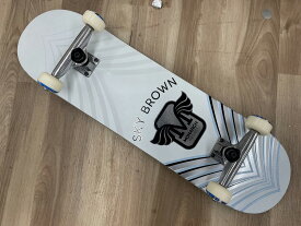 スカイブラウン SKYBROWN 【美品】スケートボード 80cm ホワイト MONARCH PROJECT 【中古】