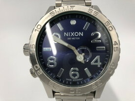 【期間限定セール】ニクソン NIXON 腕時計 クォーツ式 シルバー 文字盤/メタリックブルー 51-30 【中古】