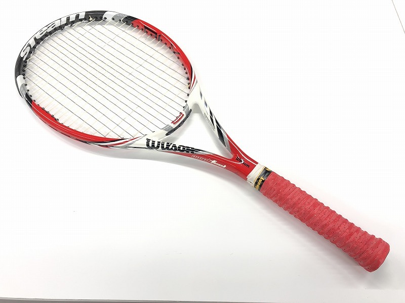 ウイルソン Wilson 硬式テニスラケット Steam100 レッド系 - スポーツ