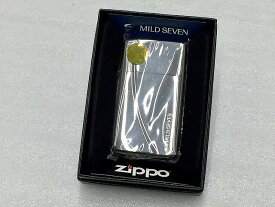 ジッポー ZIPPO 【美品】 MILD SEVEN マイルドセブン 2010年製 A ライター メタリックブラック 【中古】