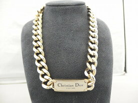 【期間限定セール】クリスチャン・ディオール Christian Dior チェーンリンク ネックレス 【中古】