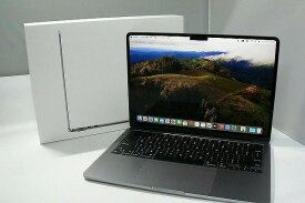 アップル Apple MacBook Air 2022 13.6インチ 256GB 8GB M2チップ 8コア 海外モデル ※打痕あり スペースグレイ MLXW3LL/A 【中古】