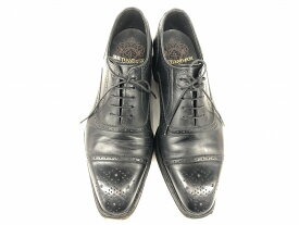 シェットランドフォックス SHETLANDFOX ストレートチップシューズ 革靴 24.5cm ブラック 【中古】