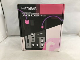 ヤマハ YAMAHA ミキサー ブラック AG03MK2 【中古】