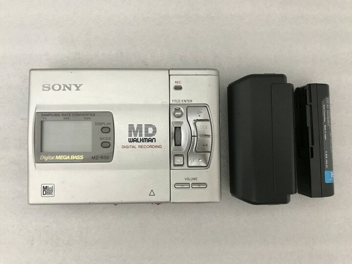 楽天市場】ソニー SONY ポータブルMDウォークマン シルバー MZ-R50 