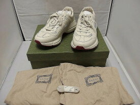 グッチ GUCCI Doraemon × Gucciメンズロゴレザースニーカー 655025 【中古】