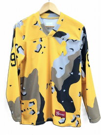 シュプリーム supreme DESERT CAMO HOCKEY TOP ホッケーシャツ イエロー 【中古】